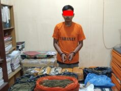 Polsek Tualang Amankan 7 Kg Ganja Siap Edar