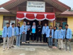 Mahasiswa Kukerta UNRI Sosialisasi UMKM Digitalisasi Marketing dan Logo Kemasan Produk di Desa Bagan Jaya, Enok