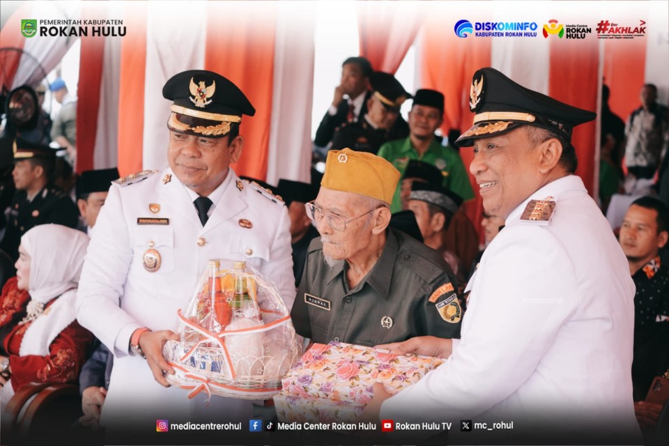 Khidmat dan Megah, Pemkab Rohul Gelar Upacara Puncak Peringatan HUT RI ke-81